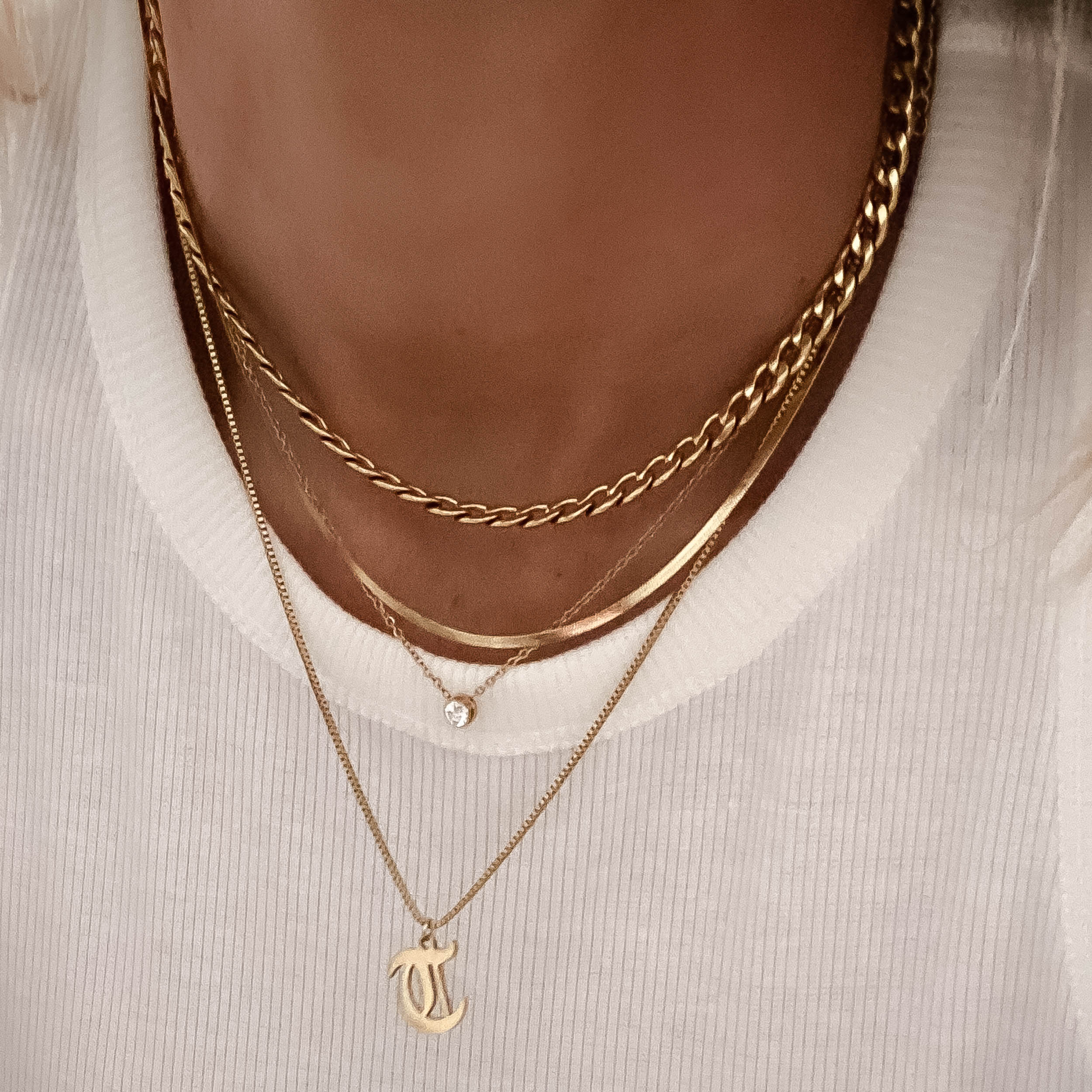 AUNOOL Gold Initial Layered Necklaces for Women 14K Gold Plated Coin Letter  Necklace Coin Necklace Layer Necklace Multi Bar Layering Gold Choker  Necklaces Jewelry for Women - Walmart.com